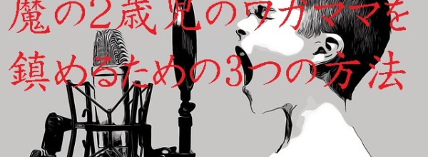 魔の２歳児のワガママを鎮めるための3つの方法